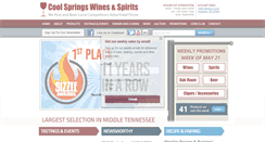 Desktop Screenshot of coolspringswines.com